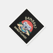 Schattigee Koala eten Ramen  Sunshine Servet (Hoek)