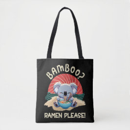 Schattigee Koala eten Ramen Sunshine Tote Bag