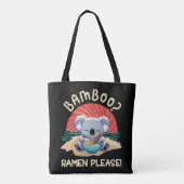 Schattigee Koala eten Ramen  Sunshine Tote Bag (Achterkant)