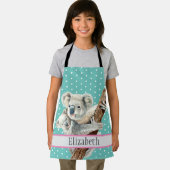 Schattigee Koala familienaam Kinder dierenpatroon  Schort (Insitu)