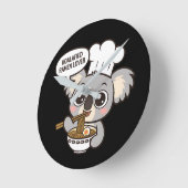 Schattigee Koala genieten van Ramen Ronde Klok (Hoek)