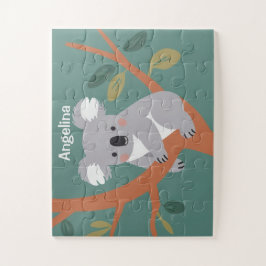 Schattigee Koala gepersonaliseerde Kinder Legpuzzel