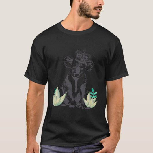 Schattigee Koala Gift Koala Beer King T-shirt (Voorkant)