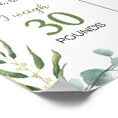 Schattigee Koala Greenery Verjaardag Mijlpaal Teke Poster (Hoek)