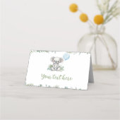 Schattigee Koala Greenery Verjaardagsfeestje Food  Plaatskaartje (Voorkant)