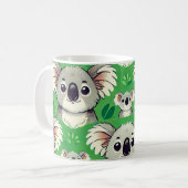 Schattigee koala groene mok (Voorkant links)