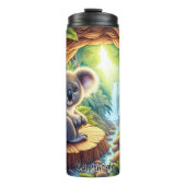 Schattigee koala in het magische bos thermosbeker (Voorkant)