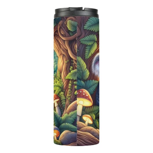 Schattigee koala in het magische bos thermosbeker (Achterkant)