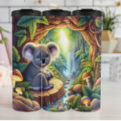 Schattigee koala in het magische bos thermosbeker