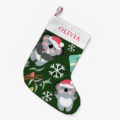 Schattigee Koala kerstkous Kleine Kerstsok (Voorkant (Hangend))