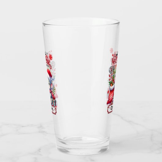 Schattigee Koala Kerstmis gepersonaliseerde naam Glas (Links)