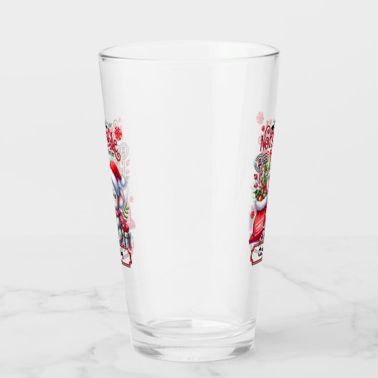 Schattigee Koala Kerstmis gepersonaliseerde naam Glas (Rechts)