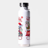 Schattigee Koala Kerstmis gepersonaliseerde naam Waterfles (Links)