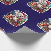 Schattigee Koala Kerstviering Cadeaupapier (Hoek)