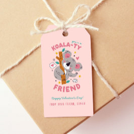 Schattigee Koala Kind's Classroom Valentijnsdag Cadeaulabel