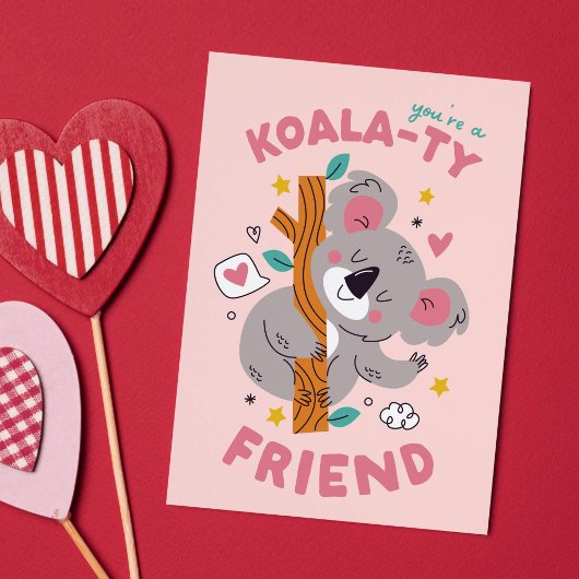 Schattigee Koala Kind's Classroom Valentijnsdag Feestdagen Kaart