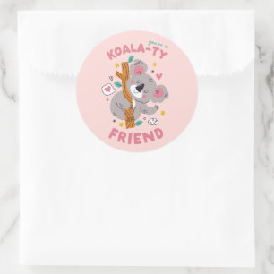 Schattigee Koala Kind's Classroom Valentijnsdag Ronde Sticker