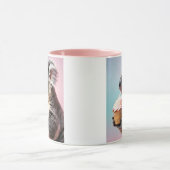 Schattigee koala met cupcake pastelverloop mok (Midden)