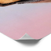 Schattigee koala met cupcake pastelverloop poster (Hoek)