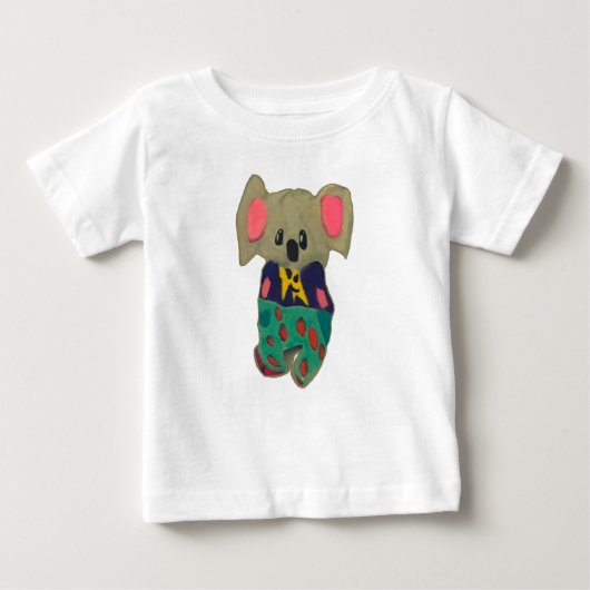 Schattigee koala met menselijke kleding tekenen (Voorkant)