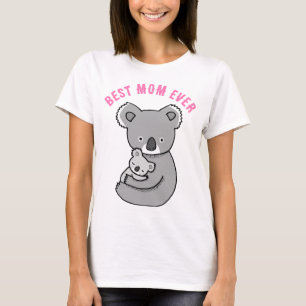 Schattigee Koala-moeder en Baby beste moeder ooit  T-shirt
