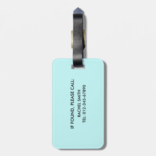 Schattigee Koala Reiziger Gepersonaliseerd Kinder  Bagagelabel (Achterkant verticaal)