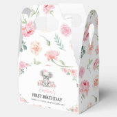 Schattigee Koala Roze Bloemen Meisje Verjaardag Fa Bedankdoosjes (Geopend)