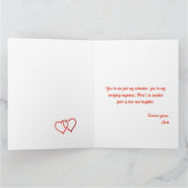 Schattigee koala roze liefde Valentijnsdag Kaart (Binnen)