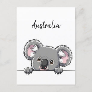Schattigee Koala Travel Briefkaart