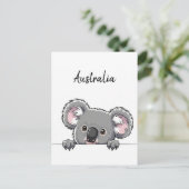 Schattigee Koala Travel Briefkaart (Staand voorkant)