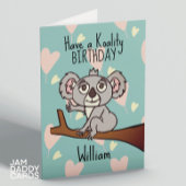 Schattigee Koala Verjaardag Kaart