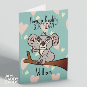 Schattigee Koala Verjaardag Kaart