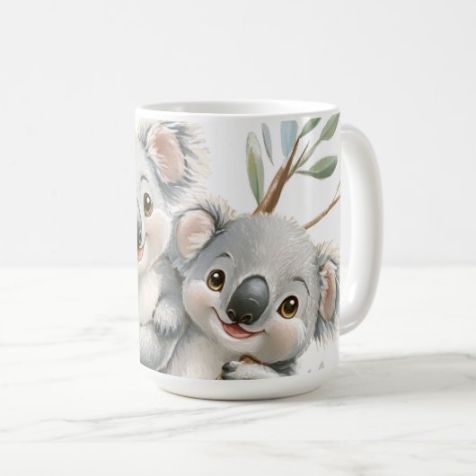 Schattigee koala's, Australische natuurliefhebbers Koffiemok (Voorkant rechts)