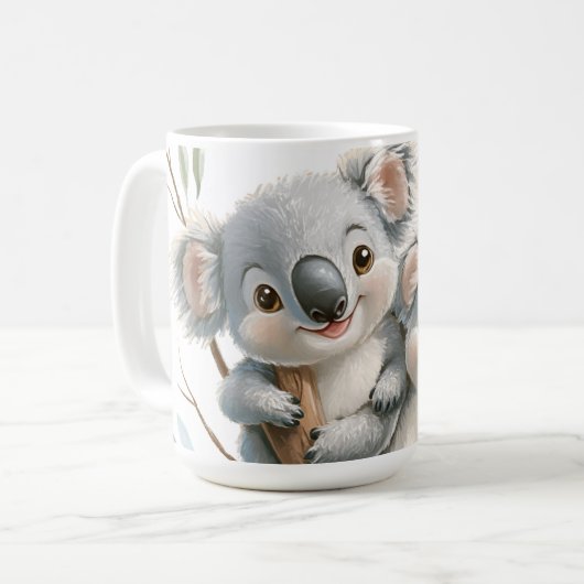 Schattigee koala's, Australische natuurliefhebbers Koffiemok (Voorkant links)