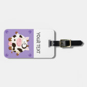 Schattigee koe bagagelabel (Voorkant horizontaal)