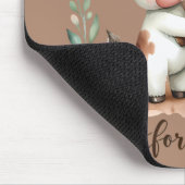 Schattigee Koe Beste Vrienden Knuffel Bloemenkunst Muismat (Hoek)