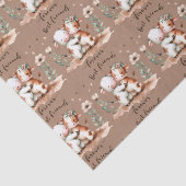 Schattigee Koe Beste Vrienden Knuffel Bloemenkunst Tissuepapier (Detail)