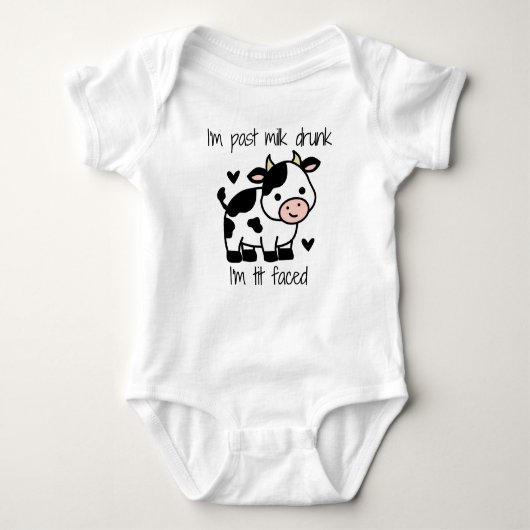 Schattigee Koe Cartoon Baby Romper (Voorkant)