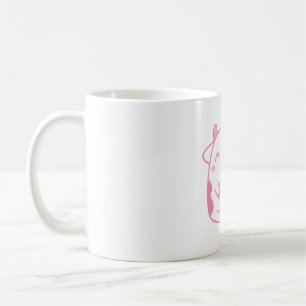 Schattigee Koe Drink aardbeienmelk Koffiemok