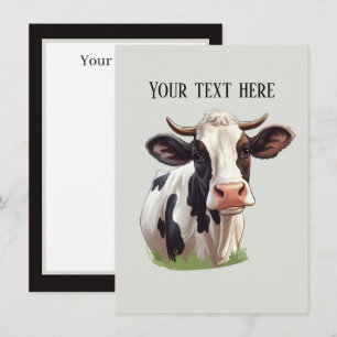 Schattigee koe elk doel Bericht toevoegen Notitiekaartje