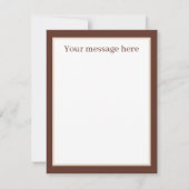 Schattigee koe elk doel Bericht toevoegen Notitiekaartje (Achterkant)