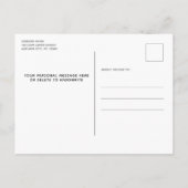 Schattigee Koe Grappig We hebben verhuisd Nieuw Ad Aankondigingskaart (Achterkant)