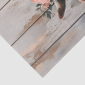 Schattigee Koe Het dragen van een Flower Crown Dec Tissuepapier (Detail)