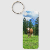 Schattigee koe in de wei, fotografie sleutelhanger (Voorkant)