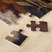 Schattigee Koe kalveren maïsveld Legpuzzel (Zijkant)