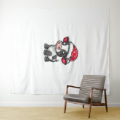 Schattigee Koe Kerst Comic X-Mas Wandkleed (In Situ (horizontaal))