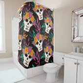 Schattigee Koe:  kinderachtig patroon Douchegordijn (In situ)