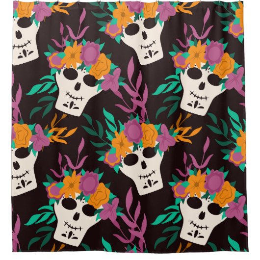 Schattigee Koe:  kinderachtig patroon Douchegordijn (Voorkant)