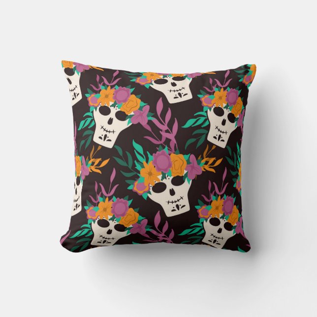 Schattigee Koe:  kinderachtig patroon Kussen (Voorkant)