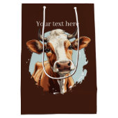 Schattigee koe liefhebbers aanpasbaar medium cadeauzakje (Achterkant)